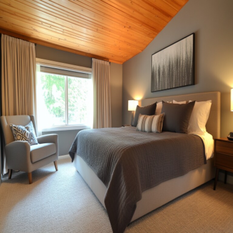 Contemporary Master Bedroom Design with King Bed